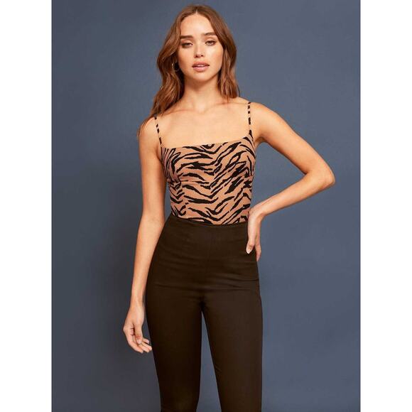 Reformation Grace Leopard Print Tank Top - 6 - Picture 1 of 6